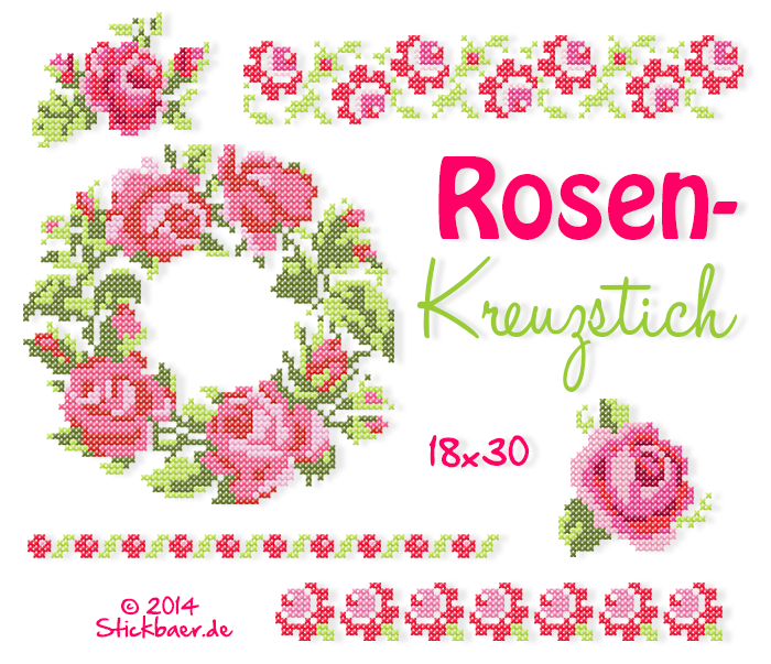 Rosenkreuzstich 18x30