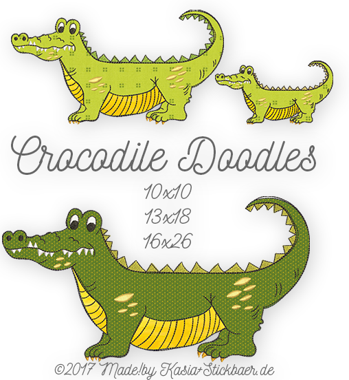 Jungle Doodles Crocodile
