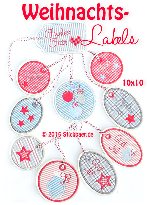 Weihnachts-Labels ITH