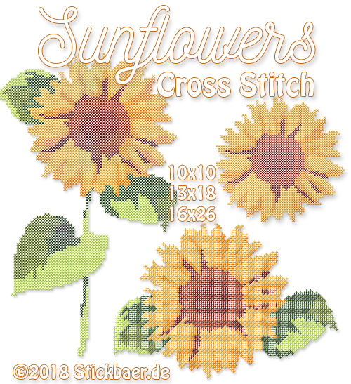 Sunflowers Crossstitch