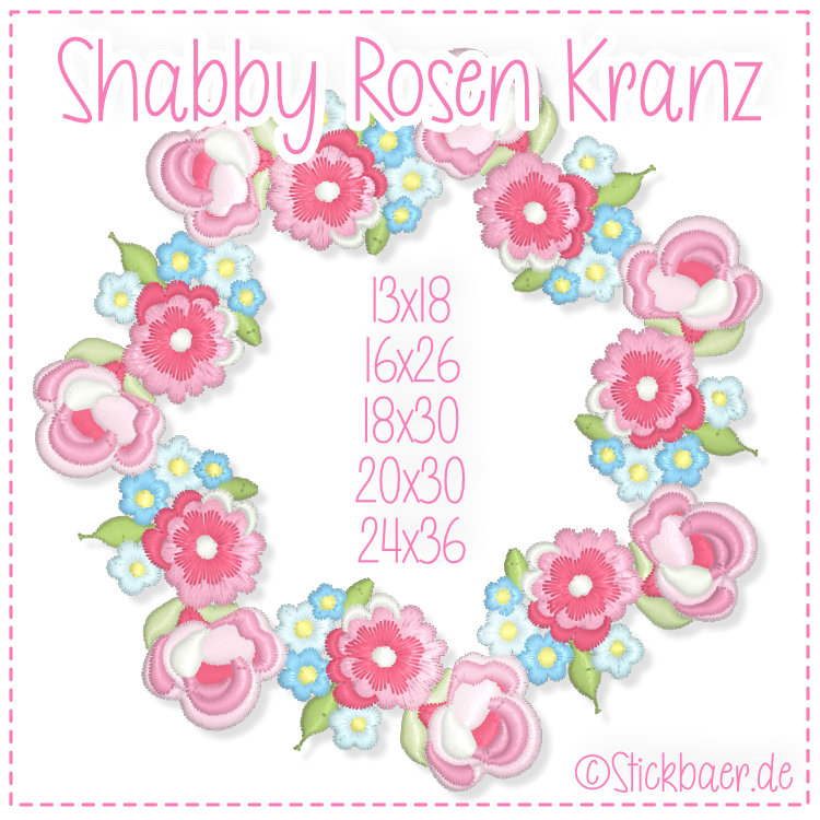 Shabby Rose Wreath