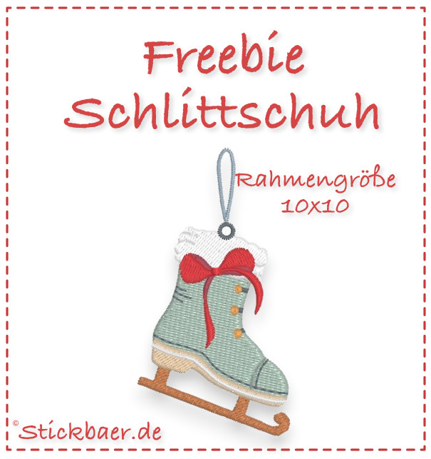 Freebie Schlittschuh