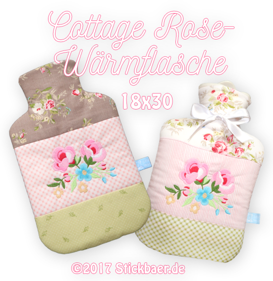 Cottage Rose Wärmflasche