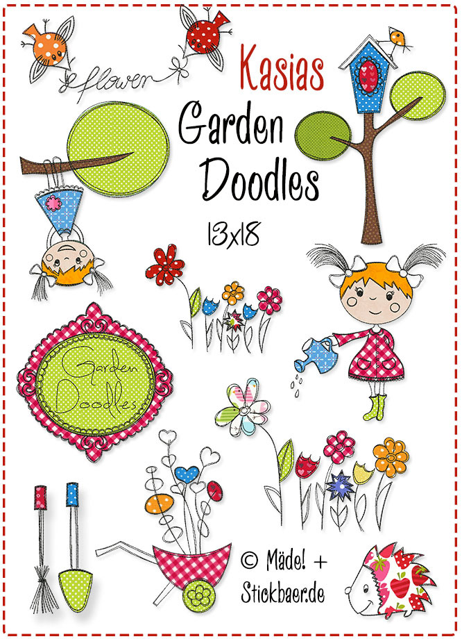 Kasias Garden Doodles 13x18